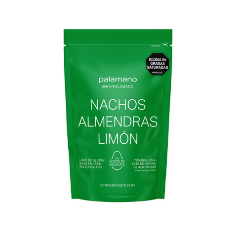 Nachos Almendras   Palamano Sabor Limón Paquete x 90gr