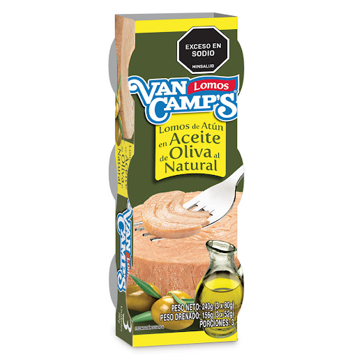 Atún Van Camps en Aceite de Oliva Lata 80 gr x 3 und