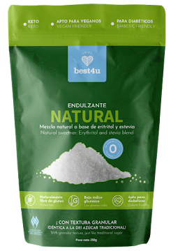 Endulzante Natural Best4u A Base De Eritritol Y Stevia x 250 gr undefined