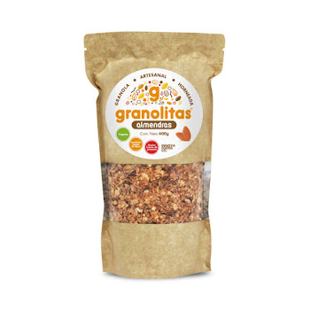 Granola Artesanal   Granolitas Almendras Paquete X 400 Gr  
