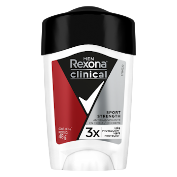 Desodorante Rexona Men Clinical Sport Strength 48h Trisolid x 48 gr  