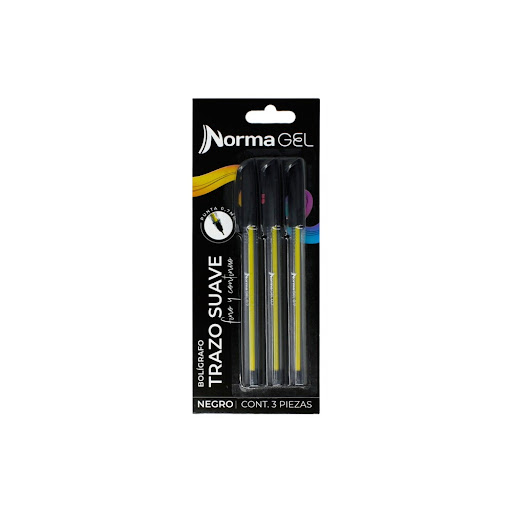 Bolígrafo Norma Negro x 3 und