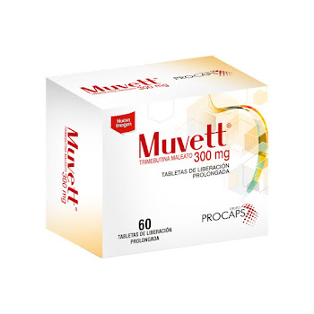 Muvett Trimebutina Maleato 300 mg Procaps Caja x 60 Tabletas  