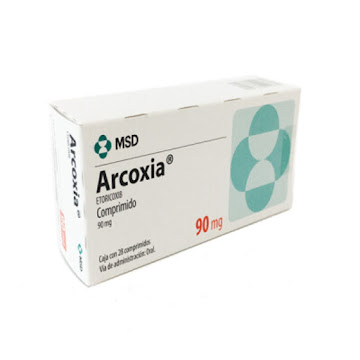 Arcoxia Etoricoxib 90 mg MSD Caja x 14 Tabletas  