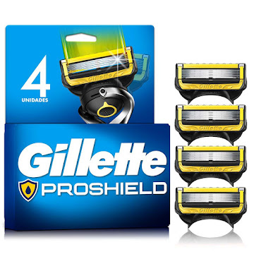 Repuestos Cuchilla de Afeitar Hombre Gillette Proshield Caja x 4 und  