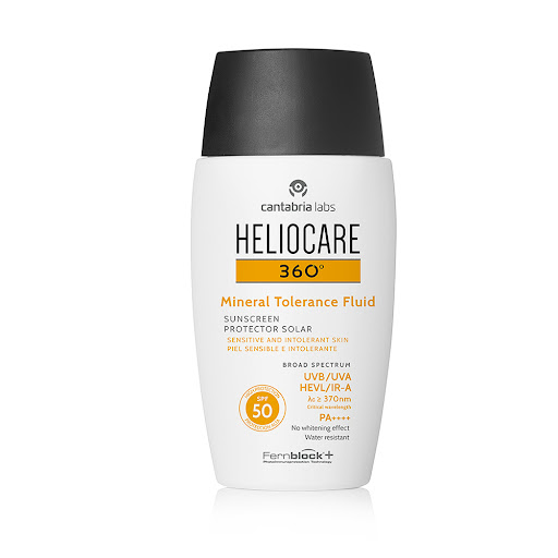 Protector Solar Heliocare 360 Mineral Tolerance Fluid Spf50 Frasco x 50 ml
