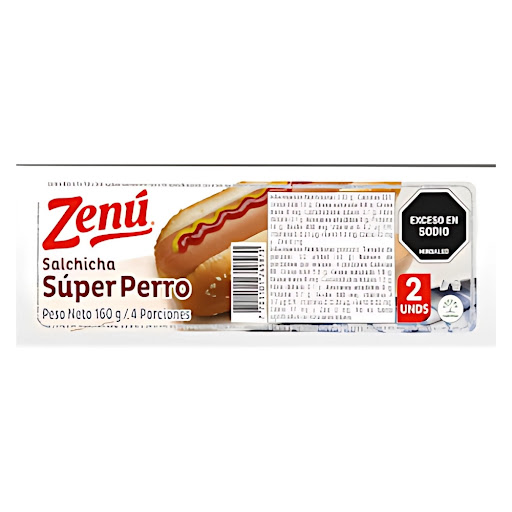 Salchicha Perro Zenú Paquete x 2 und