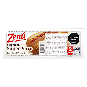 Salchicha Perro Zenú Paquete x 2 und  