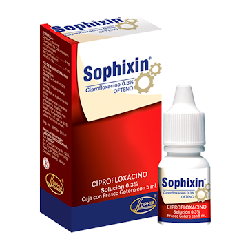 Sophixin Ciprofloxacina 0.3% Sophia Frasco x 5 ml  