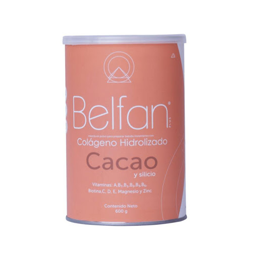 Colágeno Hidrolizado Cacao y Silicio x 600g Belfan Tarro x 1 ¿Te duelen las articulaciones o quieres prevenir su desgaste?

Mezcla funcional de Sacha Inchi con péptidos de colágeno hidrolizado, cacao orgánico y silicio adicionado con Vitaminas A, B1, B2, B3, B6