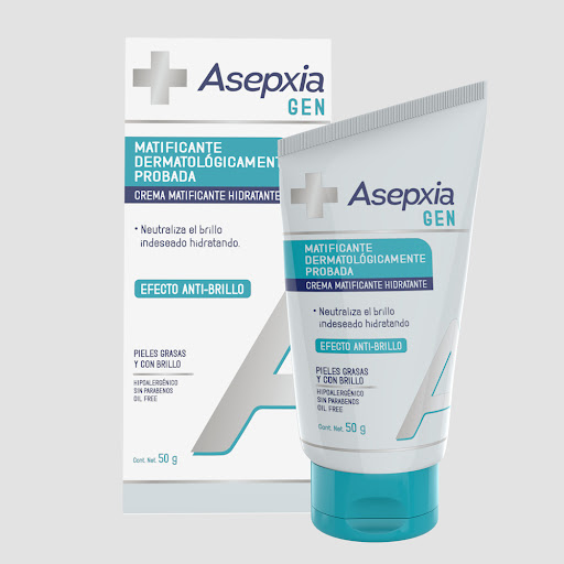 Crema Matificante Asepxia Gen Efecto Anti-Brillo x 50 gr