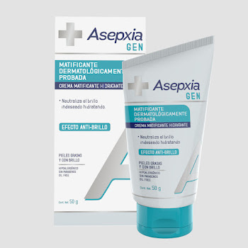 Crema Matificante Asepxia Gen Efecto Anti-Brillo x 50 gr  