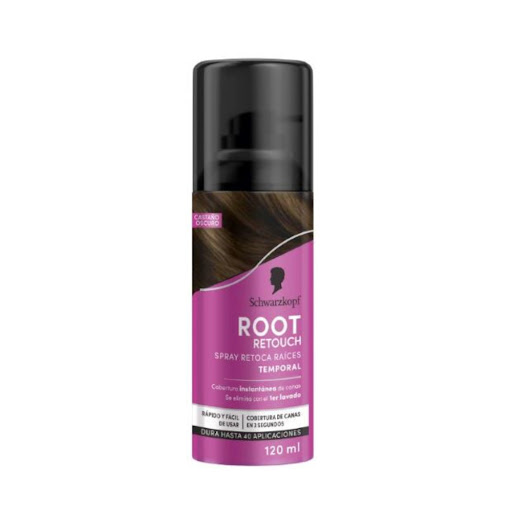 Spray Retoca Raíces Root Retoucher Castaño Oscuro x 120 ml