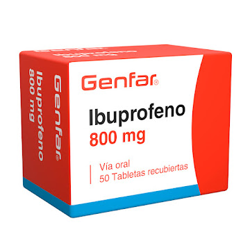 Ibuprofeno Genfar 800 mg Caja x 50 Tabletas  