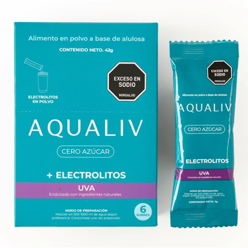 Electrolitos Sin Azúcar Sabor Uva AQUALIV Caja x 6