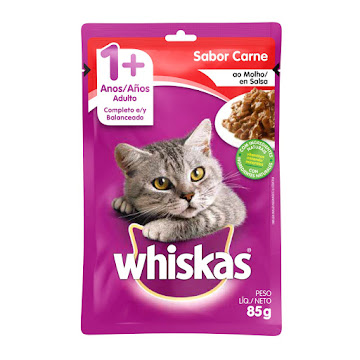 Alimento Para Gatos Whiskas Carne Adulto x 85 gr  
