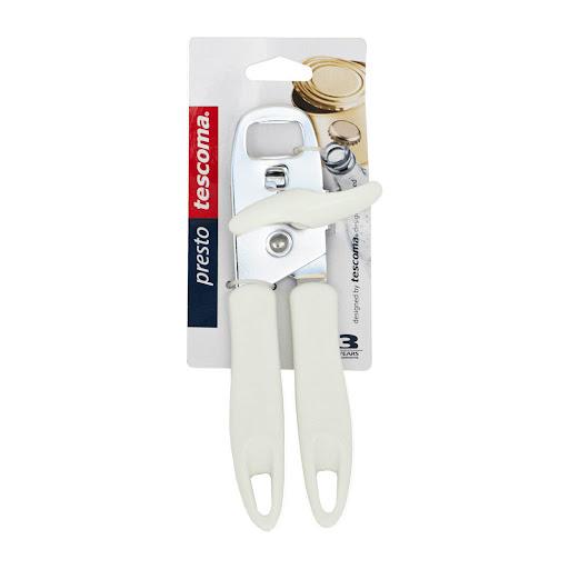 Abrelatas Presto Tescoma Caja x 1 Excelente para abrir f˙cilmente latas y para descapsular. Mantener fuera del alcance de niÏos.