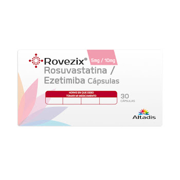 Rovezix Rosuvastatina 5mg + Ezetimiba 10mg Altadis Caja x 30 Tabletas  