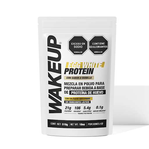 Wake Up Egg White Protein Vainilla Doypack x 510 gr 