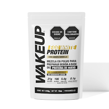 Wake Up Egg White Protein Vainilla Doypack x 510 gr   