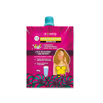 Tratamiento Capilar   Ponto Reparación 3 En 1 Sachet x 100 gr  