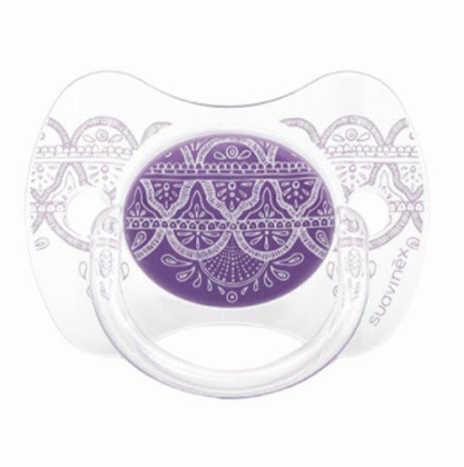 Suavinex Chupo Couture fisiológico 4/18 meses Morado Suavinex Caja x 1  