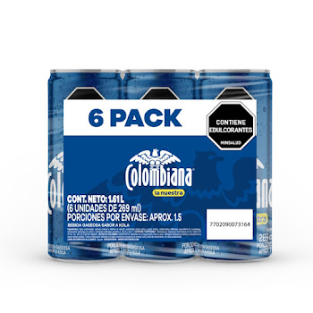 Gaseosa Colombiana Cero   Sixpack x 269 ml  
