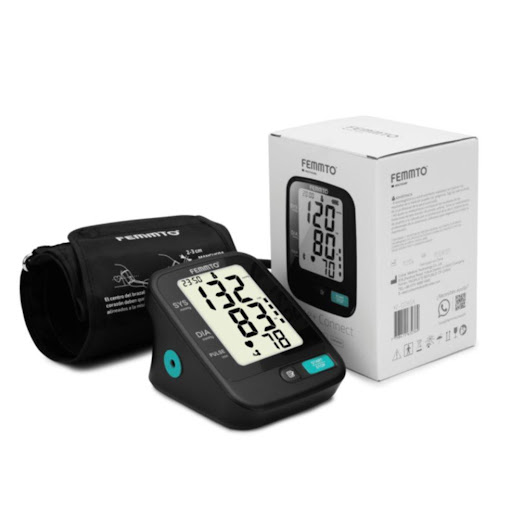 Tensiómetro Digital con Bluetooth Recargable, voz y app Femmto Caja x 1 