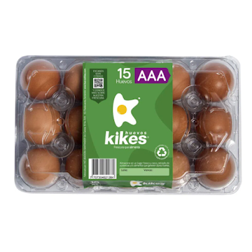 Huevos Kikes AAA Pet x 15 und  