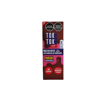 Paleta Helado Tok Tok Keto Chocolate con Cubierta de Chocolate Sin Azúcar x 59 gr  