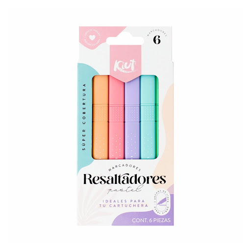 Resaltadores Kiut Pastel Caja x 6 und