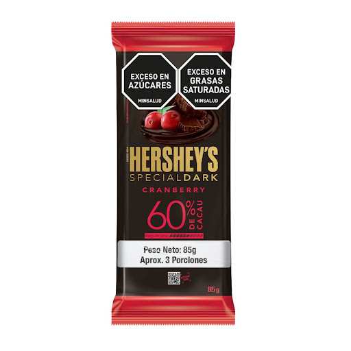 Chocolate Hersheys Special Dark Arándanos 60% Cacao x 85 gr