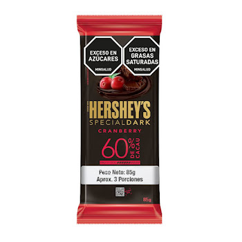 Chocolate Hersheys Special Dark Arándanos 60% Cacao x 85 gr  