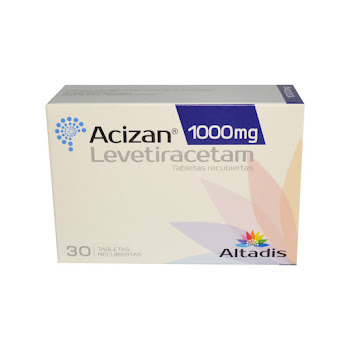 Acizan Levetiracetam 1000mg Altadis Caja x 30 Tabletas  