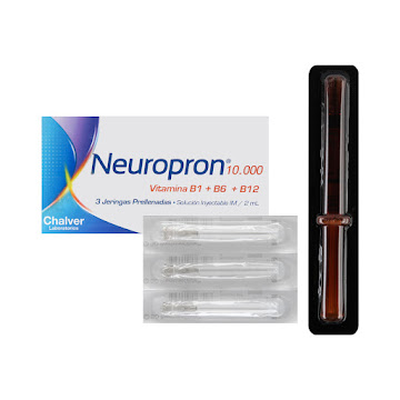 Neuropron 10000 Iny X3Amp Chalver Tiamina Piridoxina Cianocobalamina    