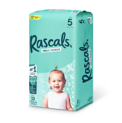 Pañales Rascals Baby Talla 5 Bebé de 13 a 18 Kg x 32 Unds Rascals Baby Paquete x 32 Pañales Rascals, el pañal con el mejor desempeño! Los padres no somos sabios, serenos y no lo tenemos todo resuelto, pero si sabemos que la vida es lo suficientemente complicada para tener que lidiar 
