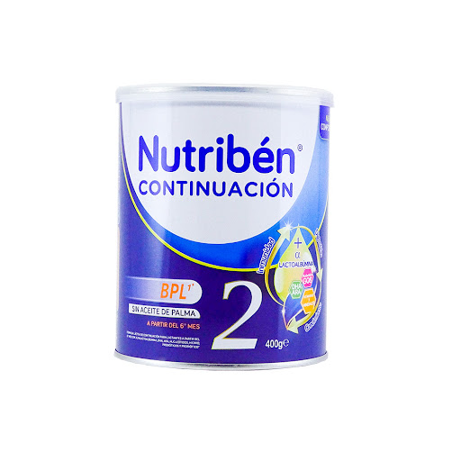 Fórmula Láctea Nutribén En Polvo 2 Continuación Para Lactantes +6meses x 400 gr