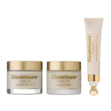 25% Combo Crema Cicatricure Gold día+noche+contorno  