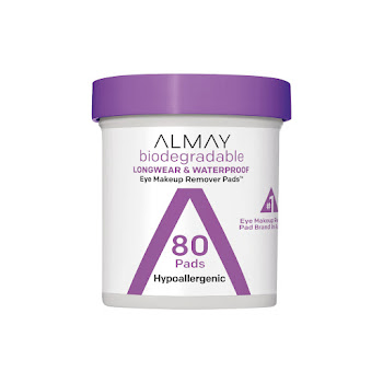 Toallas Húmedas Almay Longwear & Waterproof Eye Makeup Remover X80Und.  