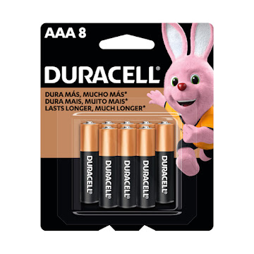 Pilas Duracell AAA Blister x 8 und  
