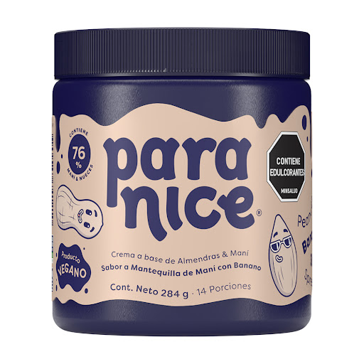 Esparcible Paranice Sabor A Mantequilla De Maní Con Banano Pote x 284 gr
