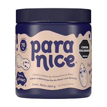Esparcible Paranice Sabor A Mantequilla De Maní Con Banano Pote x 284 gr  