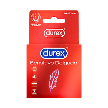 Condones Durex Sensitivo   Delgado Caja x 3 und  