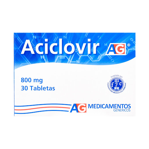 Aciclovir 800Mg AG Caja x 30Tab