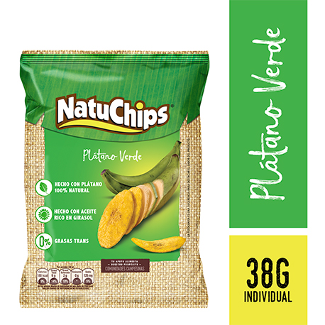 //PASABOCAS NATUCHIPS PLÁTANO VERDE PAQUETE X38G.                       