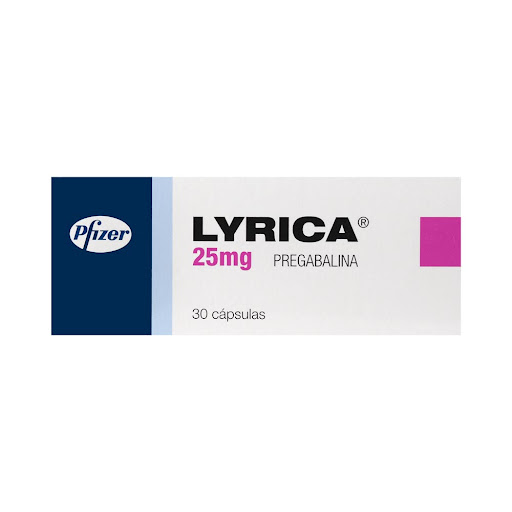 Lyrica Pregabalina 25 mg Pfizer Caja x 30 Cápsulas