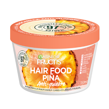 Tratamiento Garnier Fructis Hair Food Piña Antiquiebre Frasco x 350 ml  