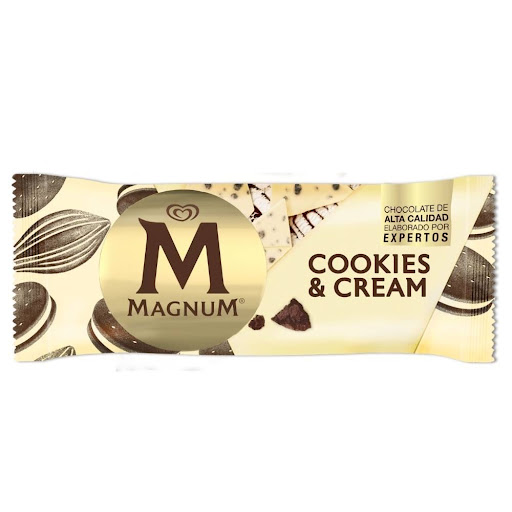 Helado Magnum Cookies And Cream Paquete x 1 und