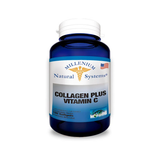 Colágeno Plus+VIT C  Natural Systems  frasco x100 sofgel Natural Systems Frasco x 100 El colágeno hidrolizado es un forma de proteína útil en el mantenimiento de la salud en la piel y tejidos del cuerpo. El consumo regular de colágeno, junto con una dieta balanceada y actividad física,