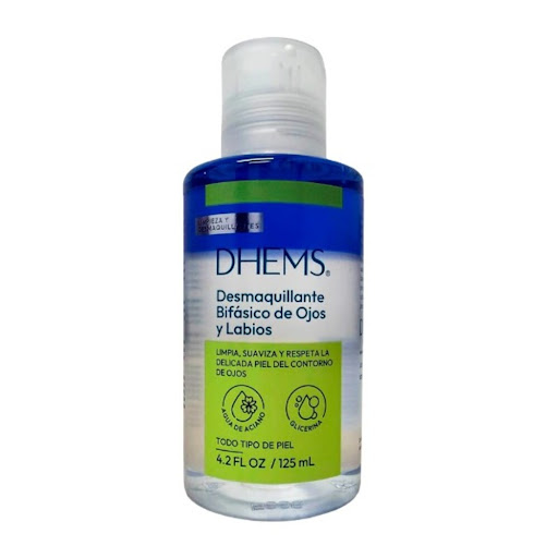 Desmaquillante Bifásico Dhems Ojos Y Labios Frasco x 125 ml